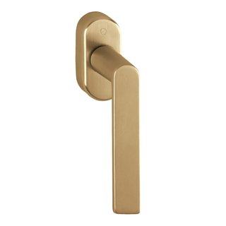 Hoppe door handles LOS ANGELES with thin round rose gold 2 mm - satin brass  - Resista®