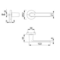10 jaar garantie! Hoppe deurklinken LOS ANGELES met ronde rozas (9mm)- Zwart gesatineerd Resista®