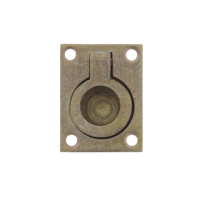 Intersteel Intersteel Hatch ring rectangular 65 x 49 mm tumbled brass