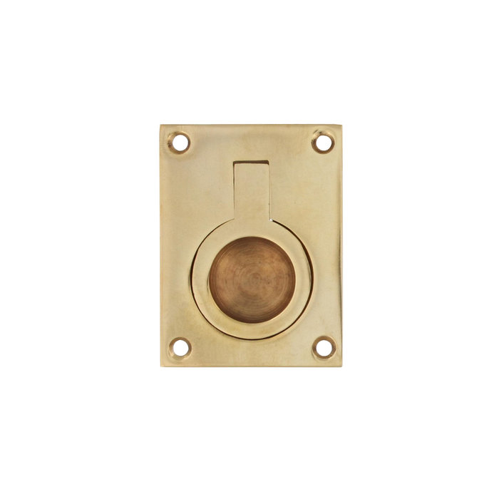 Intersteel Intersteel Hatch ring rectangular 50 x 39 mm lacquered brass