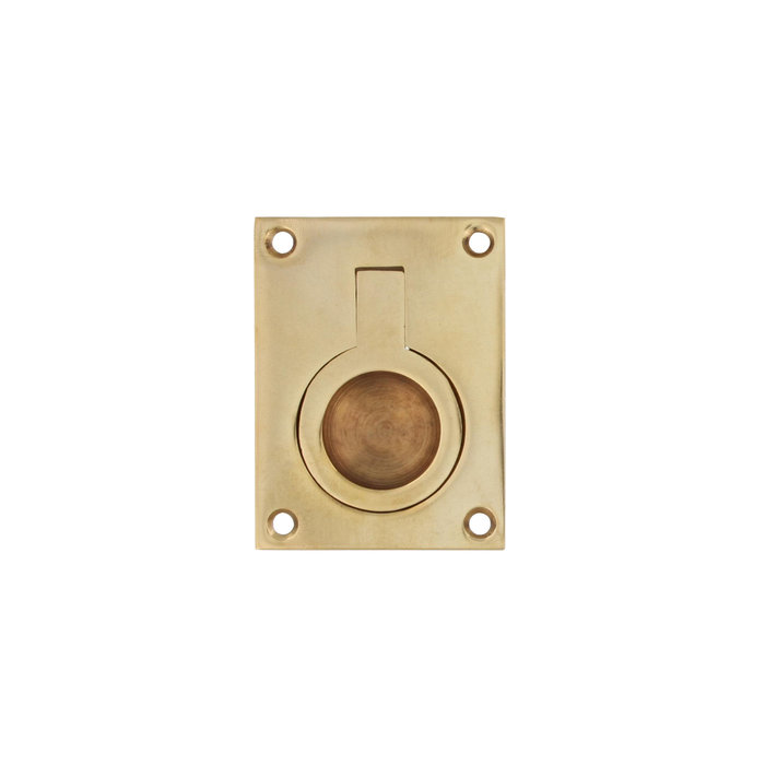 Intersteel Intersteel Hatch ring rectangular 41 x 31 mm lacquered brass