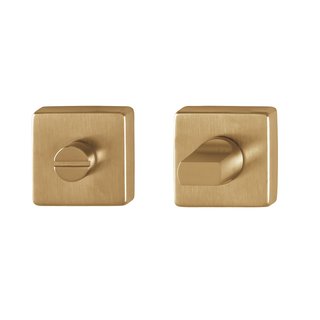 Hoppe Hoppe Resista WC carré laiton satiné Ø52x8mm