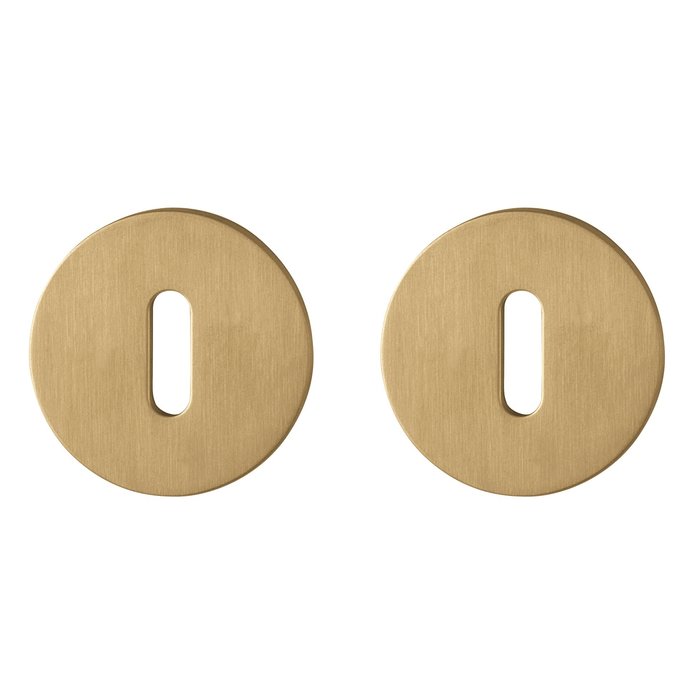 Hoppe Plaques clés Hoppe Resista rondes 52x2mm - laiton satiné