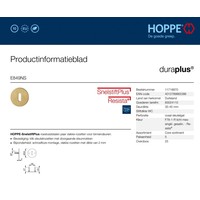 Hoppe Resista dunne sleutelplaatjes rond 52x2mm - Zwart gesatineerd