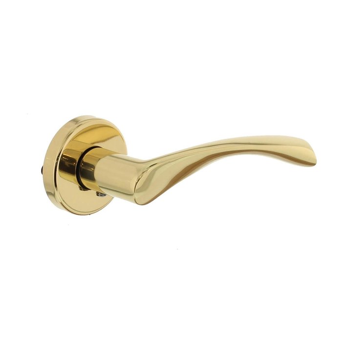 Intersteel Intersteel Door handles Butterfly on rosette brass lacquered
