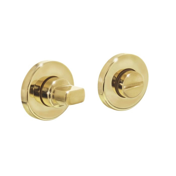 Intersteel Fermeture WC / salle de bain Rosette Intersteel 8 mm rond en plastique dissimulé laqué laiton