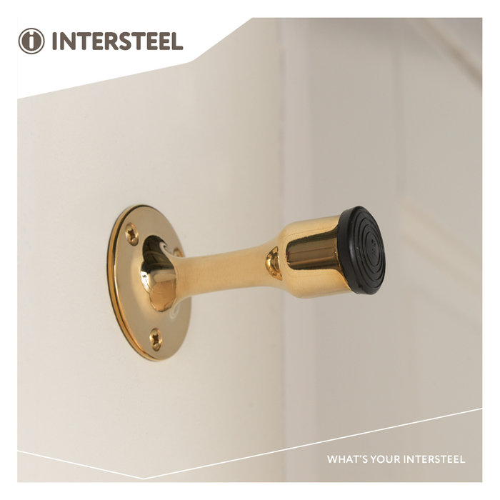 Intersteel Intersteel Doorstop straight model brass unpainted