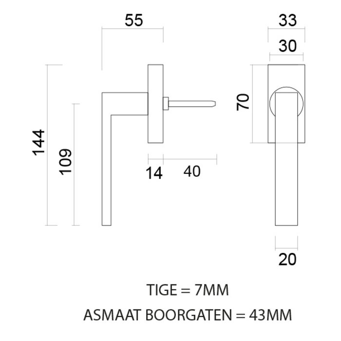 HDD Raamkruk Cosmic mat goud