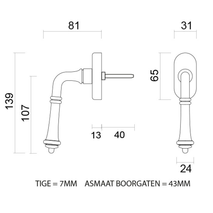 HDD Raamkruk Tarascon roest