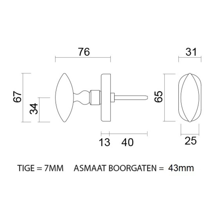 HDD Raamkruk Olina DK carbon