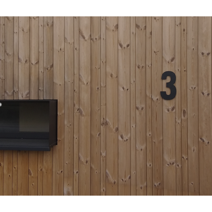 Intersteel Matt black stainless steel house number 1 with a height of 300mm