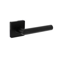 Intersteel Deurkruk Bastian op vierkant rozet 55x55x10 mm zwart
