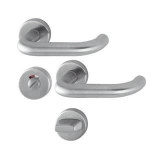 Hoppe Hoppe stainless steel door handles PARIS with WC fittings
