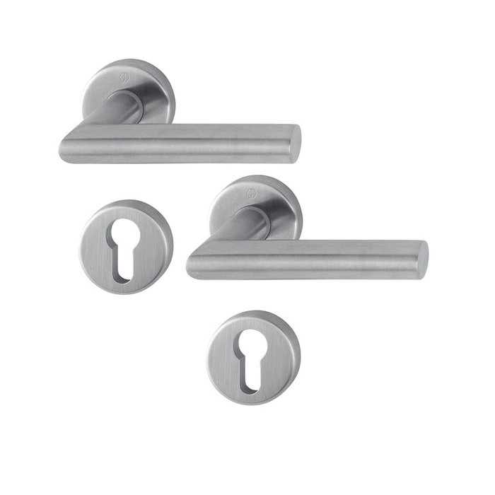 Hoppe Hoppe Edelstahl-Türgriffe Amsterdam E1400Z/42KV mit Schnellstift