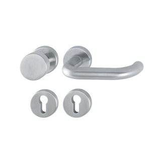 Hoppe Poignée de porte inox Hoppe Paris avec dessus fixe - DD 37-42mm