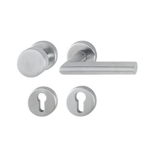 Hoppe Poignée de porte Hoppe en acier inoxydable Amsterdam avec dessus fixe - DD 57-62mm