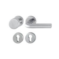 Hoppe RVS deurkruk Bonn met vaste top - dd 57-62mm