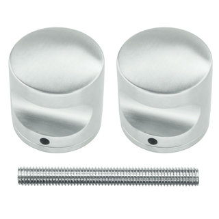 HDD Fixed stainless steel doorknob H50 pair for wood