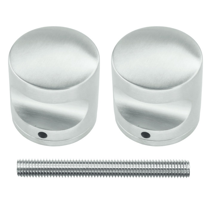 HDD Fixed stainless steel doorknob H50 solid per pair for wood