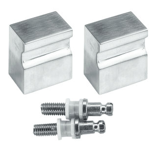 HDD Vaste RVS deurknop X-Treme  paar voor glas