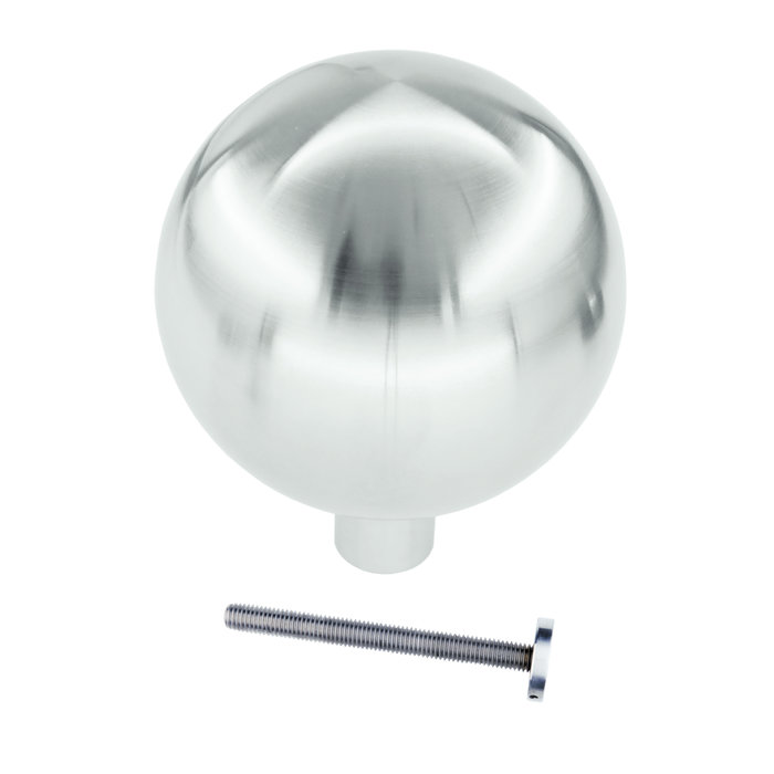 HDD Fixed door knob B80 made of solid stainless steel