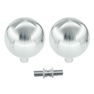 HDD Paire de poignées de porte fixes B80 en acier inoxydable massif pour verre