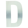 HDD Edelstahl Hausbuchstabe D -130mm