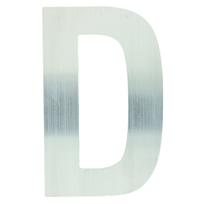 HDD Stainless steel house letter D with a height of 130mm