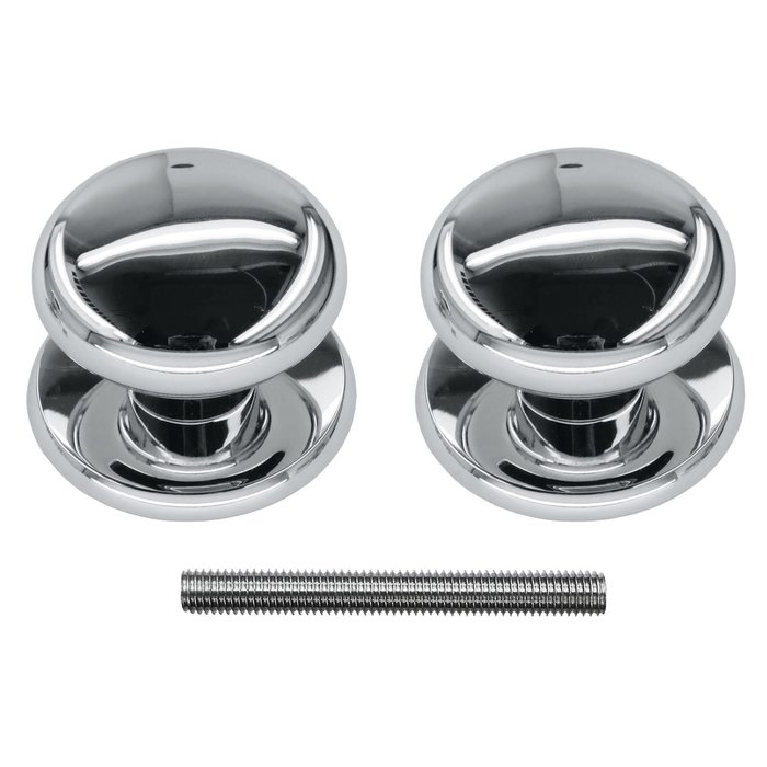 HDD Poignée de porte fixe 'Top 805' nickel paire pour porte en bois