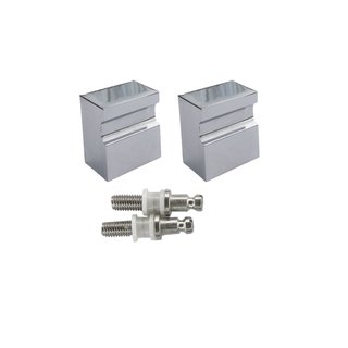 HDD Paire de poignée de porte fixe X-Treme chrome pour verre