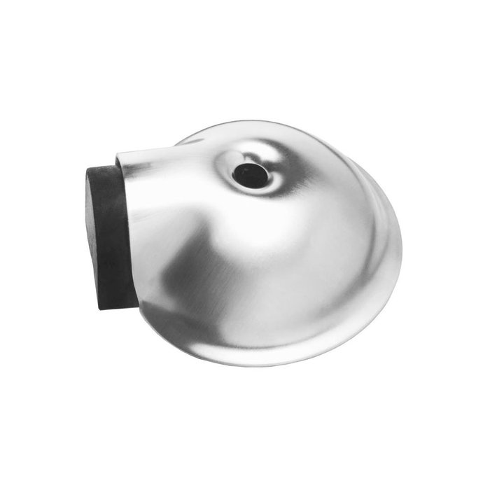 Intersteel Intersteel Doorstop convex Ø65mm with cams brushed stainless steel