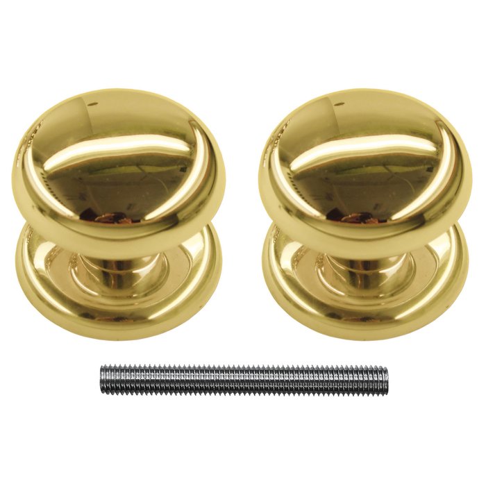 HDD  Fixed door knob 'Top 805' gold pair for wooden door