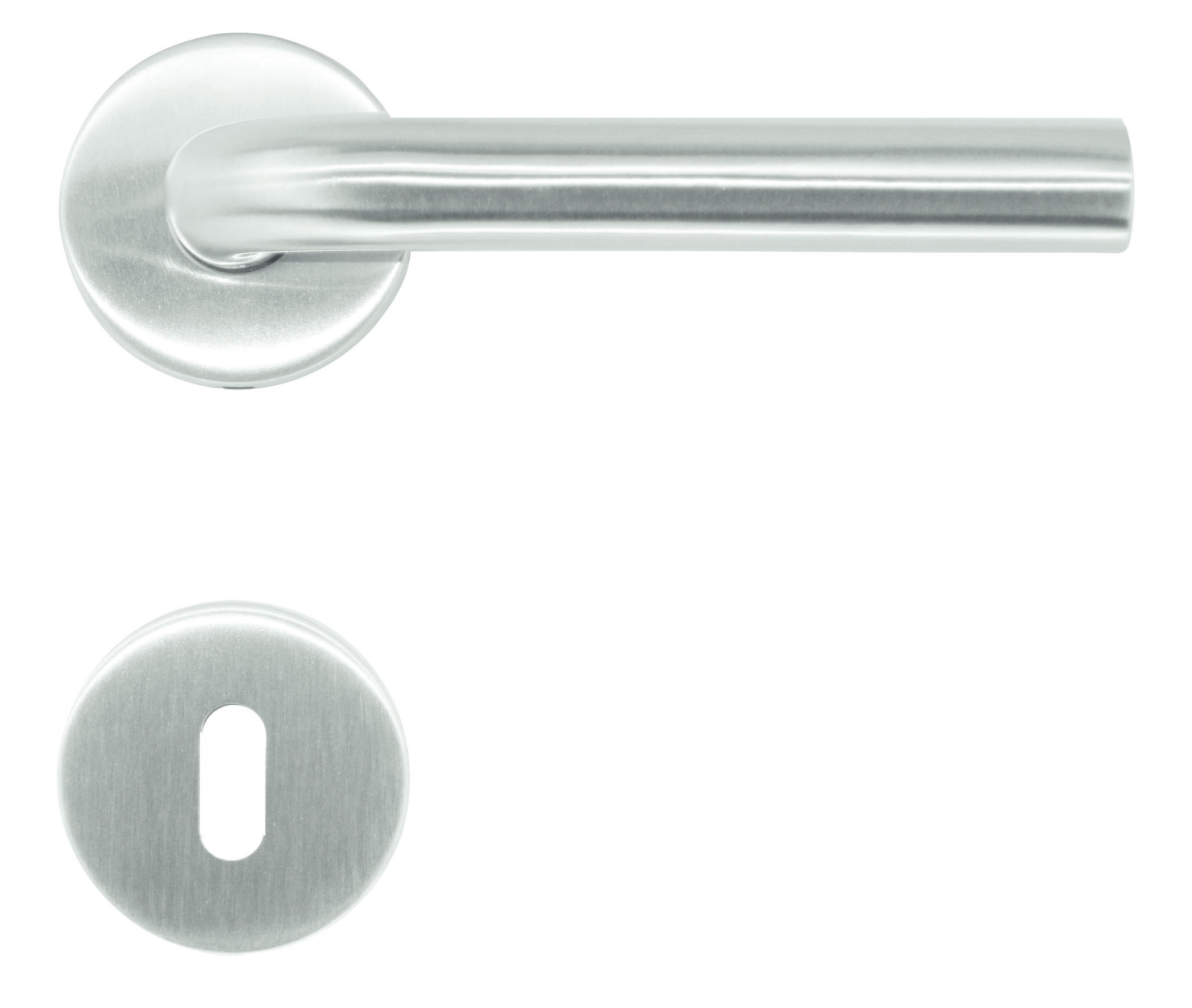 Türgriffe aus Edelstahl L Form Klasse 3 mit Schlüsselschildern