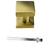 HDD Fixed stainless steel door knob Carre matt gold