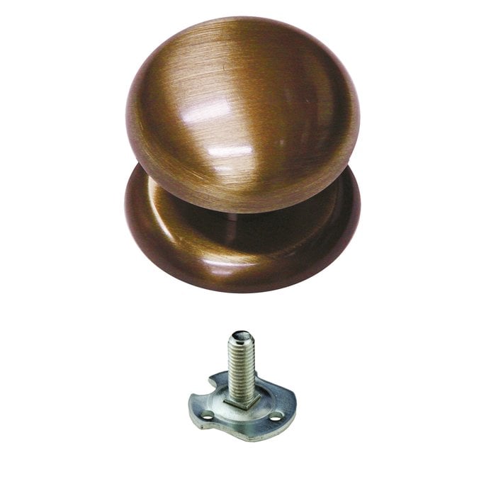 HDD Fixed knob 'Top 805' Bronze for one-sided mounting