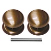 HDD Fixed doorknob 'Top 805' Bronze pair for interior doors
