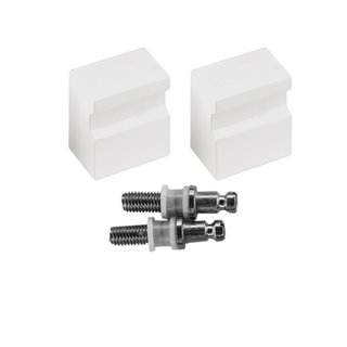 HDD Paire de poignée de porte fixe X-Treme blanc pour verre