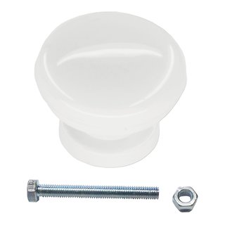 HDD Bouton de porte fixe 'Top Panda' blanc