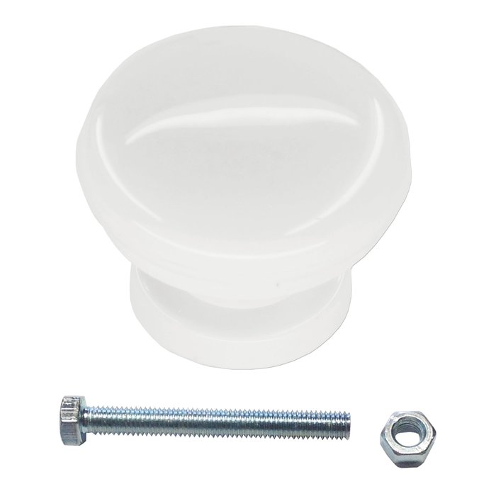 HDD Fixed doorknob 'Top Panda' white