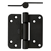 Intersteel Zwarte Glijlagerscharnier 89x89x3 mm links