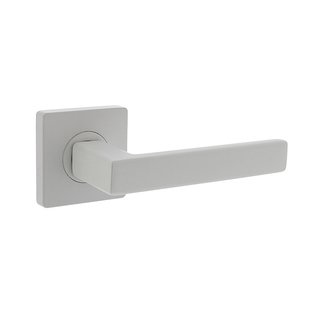 Intersteel Intersteel Door handle Hera on square rosette 55x55x10 mm white