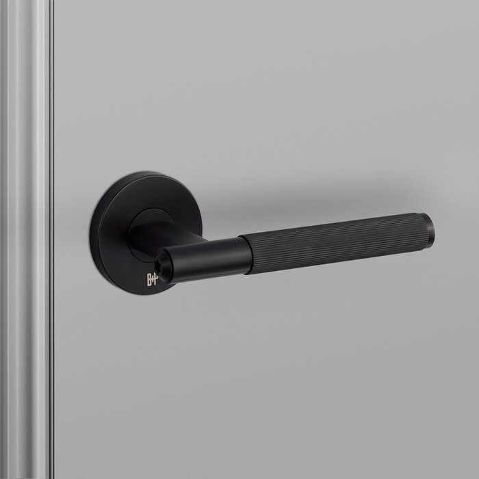 Buster+Punch Black door handles from Buster & Punch with 'linear' cut handle