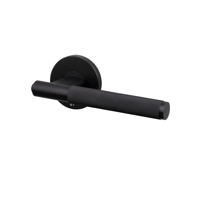 Buster+Punch Black door handles from Buster & Punch with 'linear' cut handle