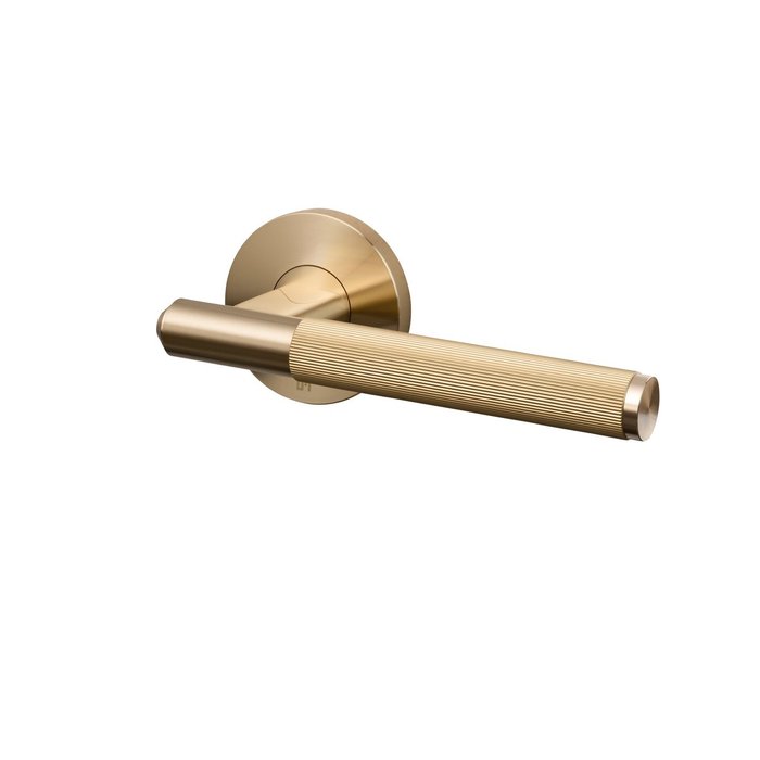 Buster+Punch Messing deurklinken met 'Linear' geslepen handvat van Buster & Punch