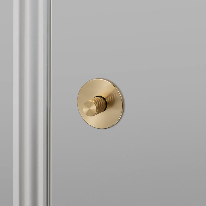 Buster+Punch Brass toilet set from Buster & Punch with Linear pattern