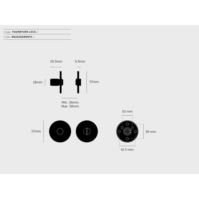 Buster+Punch Stainless steel toilet set with Linear pattern from Buster & Punch