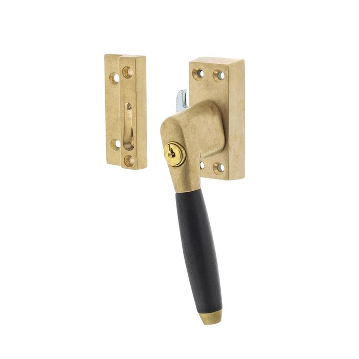 Intersteel Intersteel Window closure Ton 400 lockable right brass tumbled / ebony