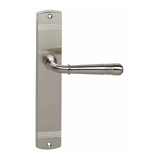 Intersteel Intersteel Door handle Helena on shield nickel matt