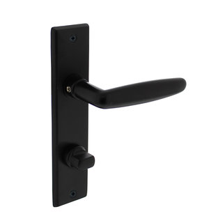 Intersteel Intersteel Poignée de porte Sophie avec bouclier WC63/8mm noir mat