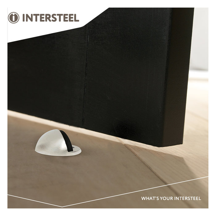 Intersteel Intersteel Türstopper konvex nickel matt